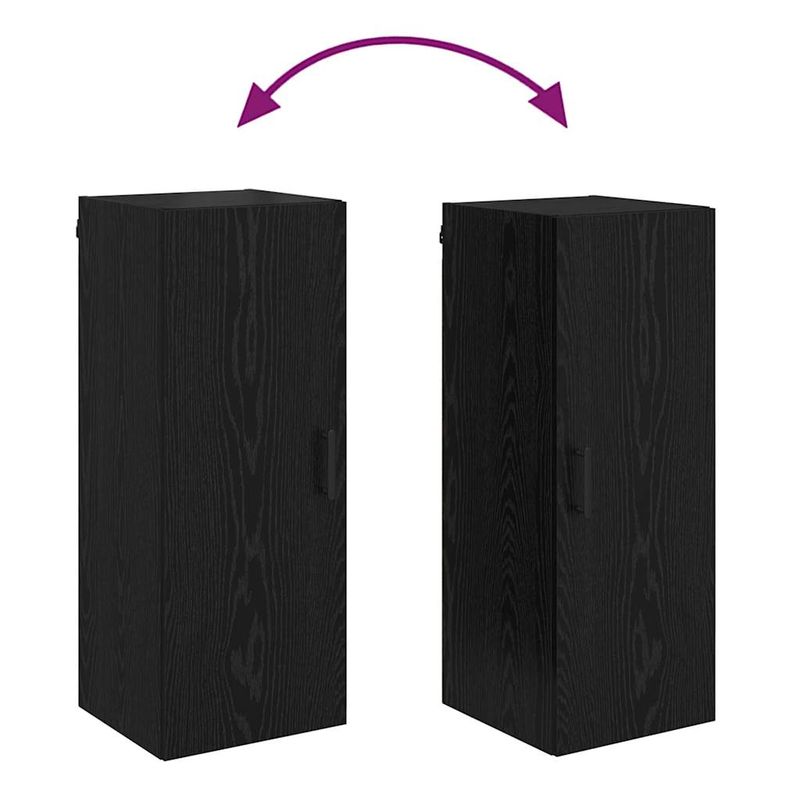 Casa si Gradina - Mobilier - Comode si corpuri - Comode - Dulap montat pe perete Stejar Negru 34,5 x 34 x 90 cm - Infinity.ro