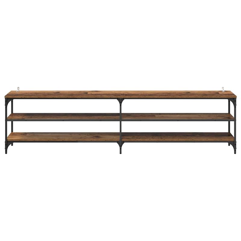 Casa si Gradina - Mobilier - Comode si corpuri - Comode - Cabinet TV Lemn Vechi 200 x 30 x 50 cm Lemn Ingineresc si Fier - Infinity.ro