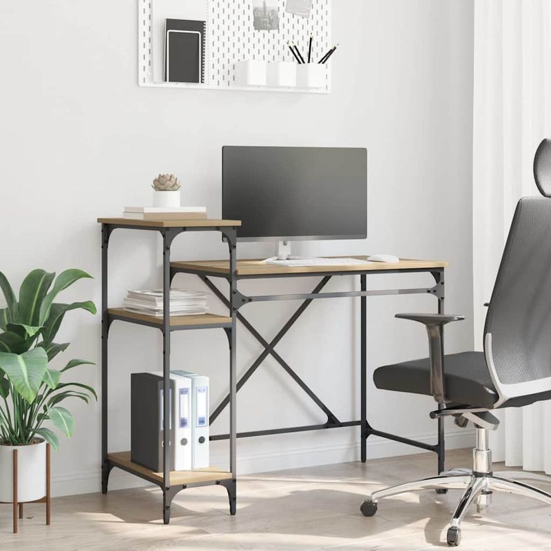 Casa si Gradina - Mobilier - Mese si birouri - Birouri - Birou Stejar Artizanal 105 x 50 x 90 cm Lemn compozit - Infinity.ro