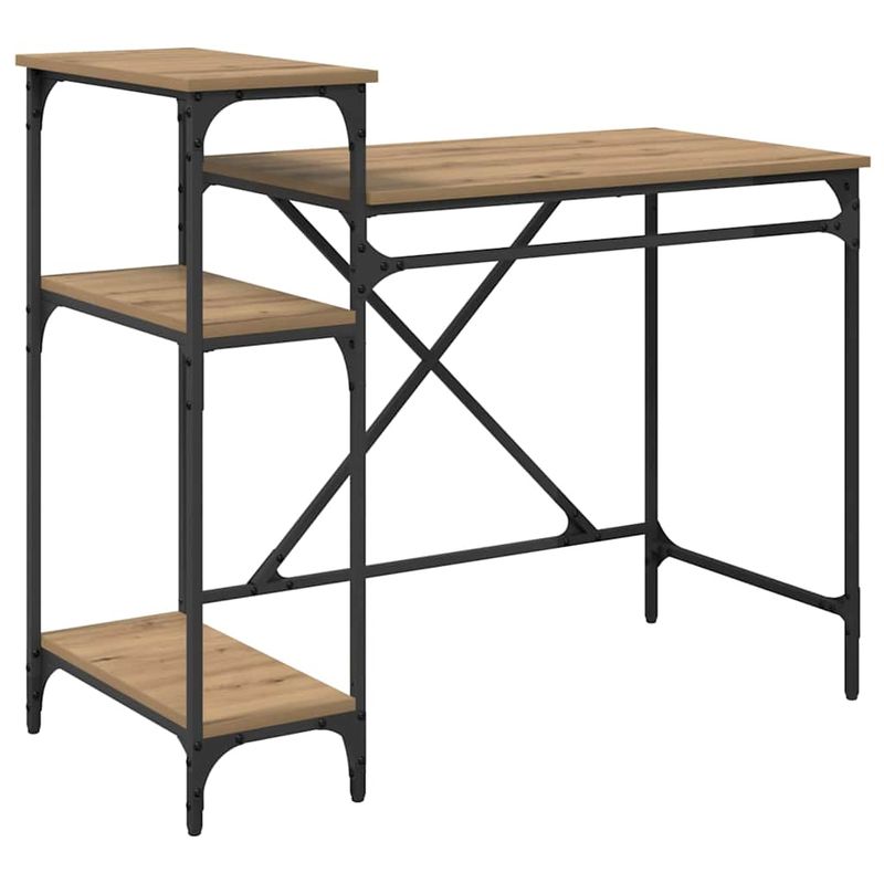 Casa si Gradina - Mobilier - Comode si corpuri - Noptiere - Birou Stejar Artizanal 105 x 50 x 90 cm Lemn compozit - Infinity.ro