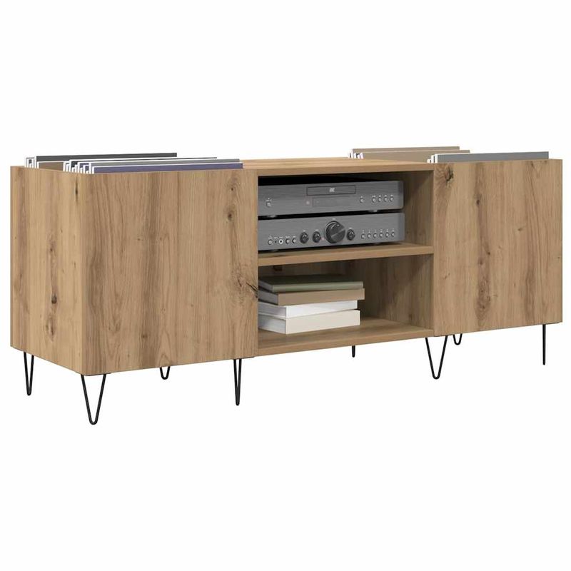 Casa si Gradina - Mobilier - Dulapuri si sifoniere - Dulapuri - Dulap pentru discuri de vinil Stejar Artizanal 121 x 38 x 48 cm - Infinity.ro
