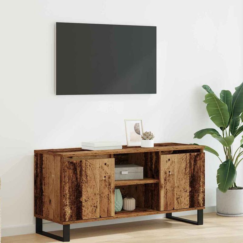 Casa si Gradina - Mobilier - Comode si corpuri - Comode - Cabinet TV Lemn Vechi 104 x 35 x 50 cm Lemn compozit - Infinity.ro