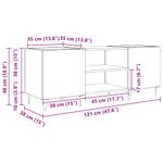 Casa si Gradina - Mobilier - Dulapuri si sifoniere - Dulapuri - Dulap pentru discuri de vinil Stejar Negru 121 x 38 x 48 cm - Infinity.ro