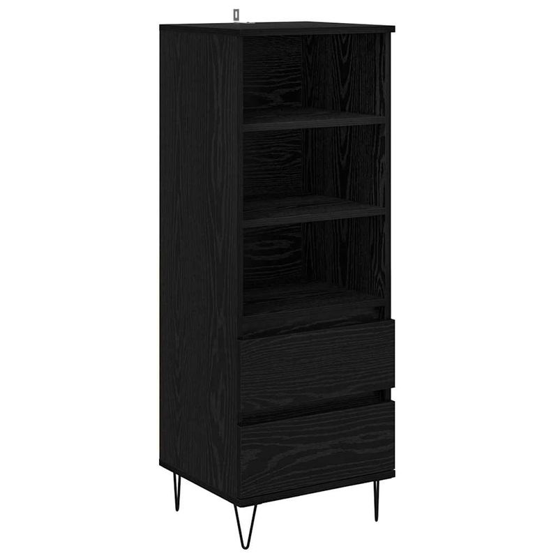Casa si Gradina - Mobilier - Comode si corpuri - Comode - Bufet cu sertar Stejar Negru 40 x 36 x 110 cm Lemn compozit - Infinity.ro
