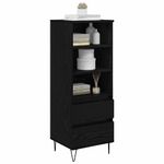 Casa si Gradina - Mobilier - Comode si corpuri - Comode - Bufet cu sertar Stejar Negru 40 x 36 x 110 cm Lemn compozit - Infinity.ro