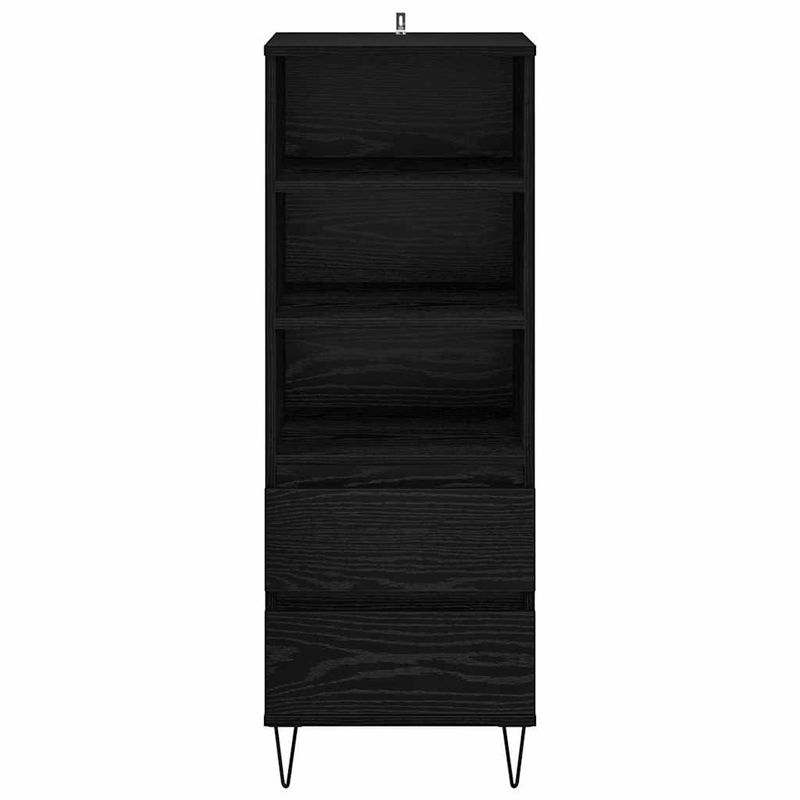 Casa si Gradina - Mobilier - Comode si corpuri - Comode - Bufet cu sertar Stejar Negru 40 x 36 x 110 cm Lemn compozit - Infinity.ro