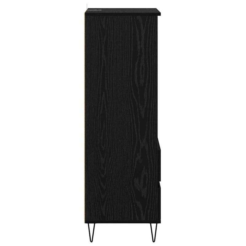 Casa si Gradina - Mobilier - Comode si corpuri - Comode - Bufet cu sertar Stejar Negru 40 x 36 x 110 cm Lemn compozit - Infinity.ro