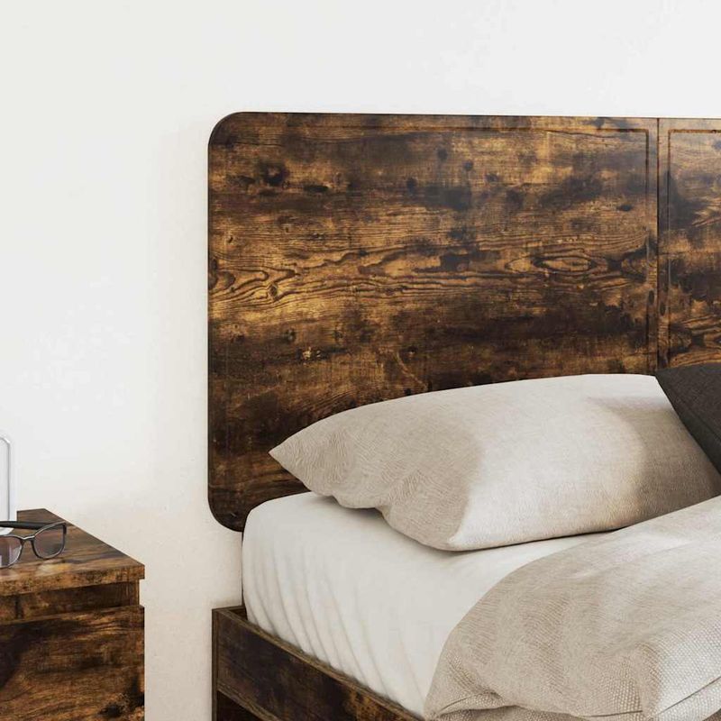 Casa si Gradina - Mobilier - Paturi si accesorii - Accesorii paturi - Tablie de pat cu aripioare, albastru, 183x16x78/88 cm textil - Infinity.ro