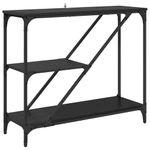 Casa si Gradina - Mobilier - Comode si corpuri - Console - Masa de consola Stejar Negru 88,5 x 30 x 75 cm Lemn compozit - Infinity.ro