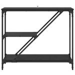 Casa si Gradina - Mobilier - Comode si corpuri - Console - Masa de consola Stejar Negru 88,5 x 30 x 75 cm Lemn compozit - Infinity.ro