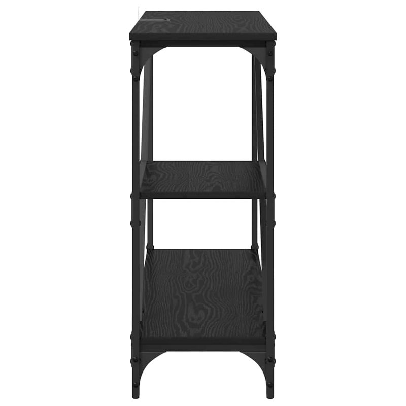 Casa si Gradina - Mobilier - Comode si corpuri - Console - Masa de consola Stejar Negru 88,5 x 30 x 75 cm Lemn compozit - Infinity.ro