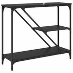 Casa si Gradina - Mobilier - Comode si corpuri - Console - Masa de consola Stejar Negru 88,5 x 30 x 75 cm Lemn compozit - Infinity.ro