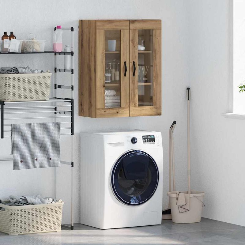 Casa si Gradina - Mobilier - Comode si corpuri - Comode - Dulap montat pe perete Stejar Artizanal 69,5 x 34 x 90 cm - Infinity.ro