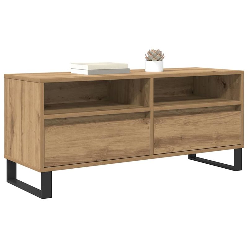 Casa si Gradina - Mobilier - Comode si corpuri - Comode - Cabinet TV cu sertar Stejar Artizanal 100 x 34,5 x 44,5 cm - Infinity.ro