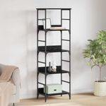 Casa si Gradina - Mobilier - Biblioteci si rafturi - Biblioteci - Raft pentru carti Stejar Negru 50 x 33 x 153 cm Lemn compozit - Infinity.ro