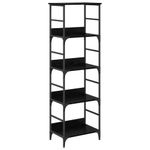 Casa si Gradina - Mobilier - Biblioteci si rafturi - Biblioteci - Raft pentru carti Stejar Negru 50 x 33 x 153 cm Lemn compozit - Infinity.ro