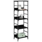 Casa si Gradina - Mobilier - Biblioteci si rafturi - Biblioteci - Raft pentru carti Stejar Negru 50 x 33 x 153 cm Lemn compozit - Infinity.ro