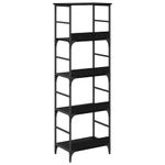 Casa si Gradina - Mobilier - Biblioteci si rafturi - Biblioteci - Raft pentru carti Stejar Negru 50 x 33 x 153 cm Lemn compozit - Infinity.ro