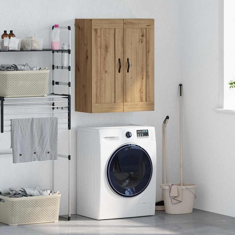 Casa si Gradina - Mobilier - Comode si corpuri - Comode - Dulap montat pe perete Stejar Artizanal 69,5 x 34 x 90 cm - Infinity.ro