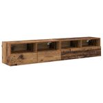 Casa si Gradina - Mobilier - Comode si corpuri - Comode - Dulapuri pentru TV Pe perete 2 pcs Lemn Vechi 80 x 30 x 30 cm - Infinity.ro