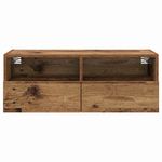 Casa si Gradina - Mobilier - Comode si corpuri - Comode - Dulapuri pentru TV Pe perete 2 pcs Lemn Vechi 80 x 30 x 30 cm - Infinity.ro