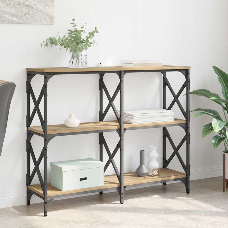 Casa si Gradina - Mobilier - Comode si corpuri - Console - Masa de consola Stejar Artizanal 100 x 28 x 80,5 cm - Infinity.ro