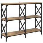 Casa si Gradina - Mobilier - Comode si corpuri - Console - Masa de consola Stejar Artizanal 100 x 28 x 80,5 cm - Infinity.ro