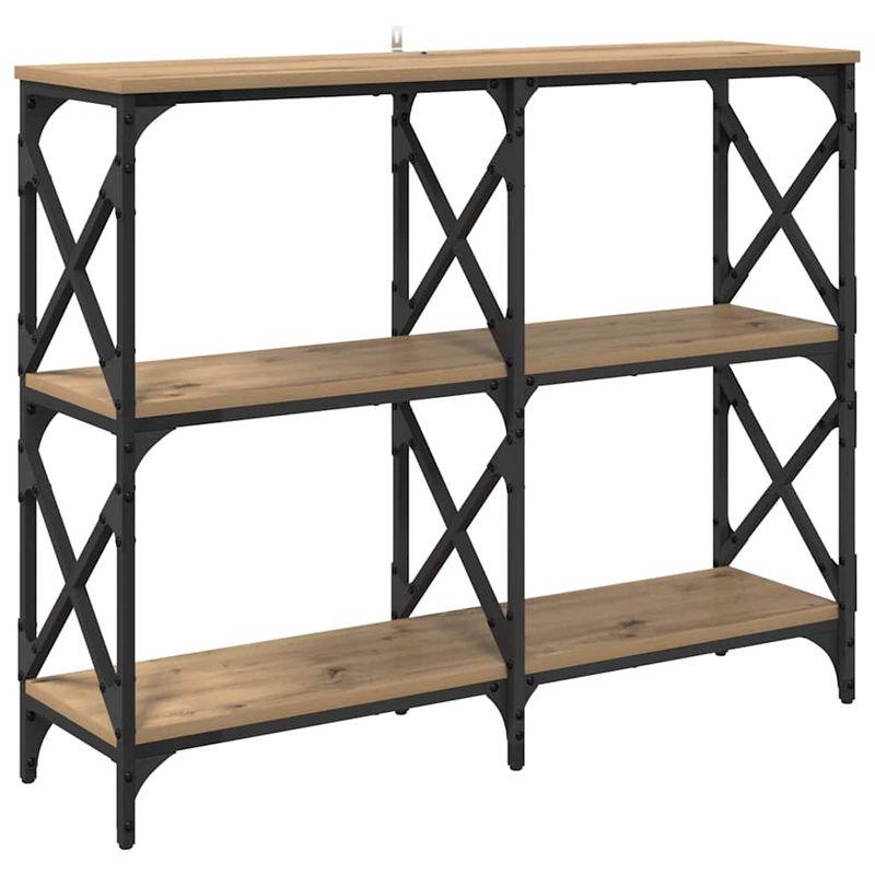 Casa si Gradina - Mobilier - Comode si corpuri - Console - Masa de consola Stejar Artizanal 100 x 28 x 80,5 cm - Infinity.ro