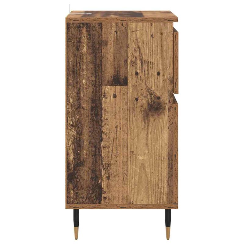 Casa si Gradina - Mobilier - Comode si corpuri - Comode - Bufet Lemn Vechi 40 x 35 x 70 cm Lemn Ingineresc si Fier - Infinity.ro