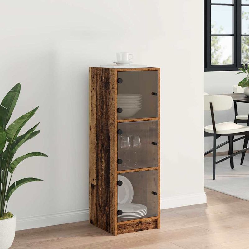 Casa si Gradina - Mobilier - Comode si corpuri - Comode - Bufet Lemn Vechi 35 x 37 x 109 cm Lemn compozit - Infinity.ro