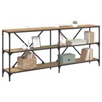 Casa si Gradina - Mobilier - Mese si birouri - Mese living - Masa de consola Stejar Artizanal 180 x 30 x 75 cm Lemn compozit - Infinity.ro