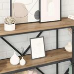 Casa si Gradina - Mobilier - Comode si corpuri - Console - Masa de consola Stejar Artizanal 180 x 30 x 75 cm Lemn compozit - Infinity.ro