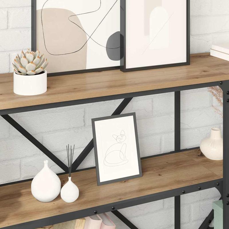 Casa si Gradina - Mobilier - Comode si corpuri - Console - Masa de consola Stejar Artizanal 180 x 30 x 75 cm Lemn compozit - Infinity.ro