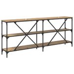 Casa si Gradina - Mobilier - Comode si corpuri - Console - Masa de consola Stejar Artizanal 180 x 30 x 75 cm Lemn compozit - Infinity.ro