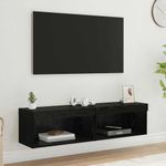 Casa si Gradina - Mobilier - Comode si corpuri - Comode - Dulapuri TV 2 pcs Stejar Negru 60 x 30 x 30 cm Lemn compozit - Infinity.ro