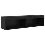 Casa si Gradina - Mobilier - Comode si corpuri - Comode - Dulapuri TV 2 pcs Stejar Negru 60 x 30 x 30 cm Lemn compozit - Infinity.ro