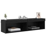 Casa si Gradina - Mobilier - Comode si corpuri - Comode - Dulapuri TV 2 pcs Stejar Negru 60 x 30 x 30 cm Lemn compozit - Infinity.ro
