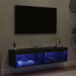 Casa si Gradina - Mobilier - Comode si corpuri - Comode - Dulapuri TV 2 pcs Stejar Negru 60 x 30 x 30 cm Lemn compozit - Infinity.ro