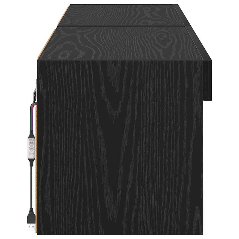 Casa si Gradina - Mobilier - Comode si corpuri - Comode - Dulapuri TV 2 pcs Stejar Negru 60 x 30 x 30 cm Lemn compozit - Infinity.ro