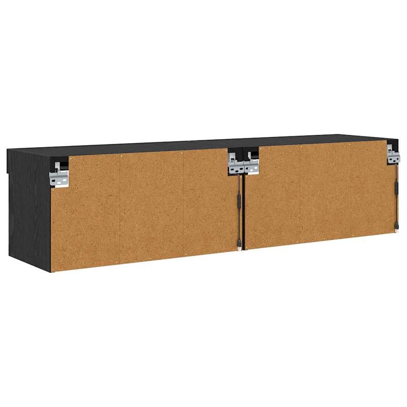 Casa si Gradina - Mobilier - Comode si corpuri - Comode - Dulapuri TV 2 pcs Stejar Negru 60 x 30 x 30 cm Lemn compozit - Infinity.ro