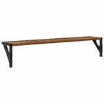 Casa si Gradina - Mobilier - Biblioteci si rafturi - Rafturi - Semele de perete cu raft 2 pcs Lemn Vechi 80 x 15 x 15,5 cm - Infinity.ro