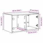 Casa si Gradina - Mobilier - Dulapuri si sifoniere - Dulapuri - Dulapuri de perete Pe perete 2 pcs Lemn Vechi 68 x 37 x 35 cm - Infinity.ro