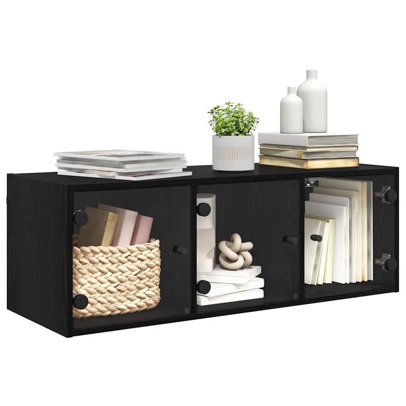 Casa si Gradina - Mobilier - Dulapuri si sifoniere - Dulapuri - Dulap de perete Stejar Negru 102 x 37 x 35 cm Lemn compozit - Infinity.ro