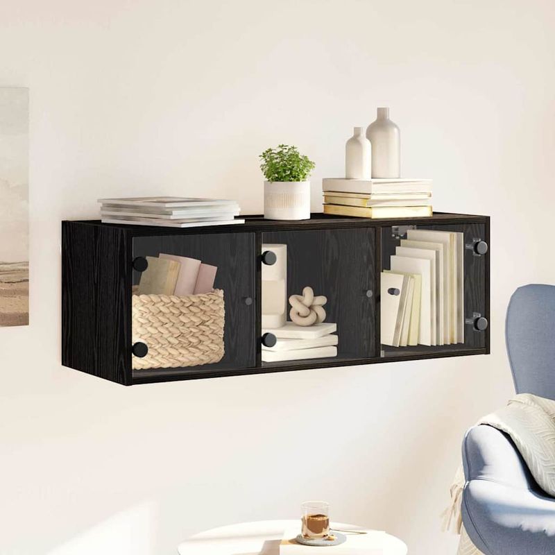 Casa si Gradina - Mobilier - Dulapuri si sifoniere - Dulapuri - Dulap de perete Stejar Negru 102 x 37 x 35 cm Lemn compozit - Infinity.ro