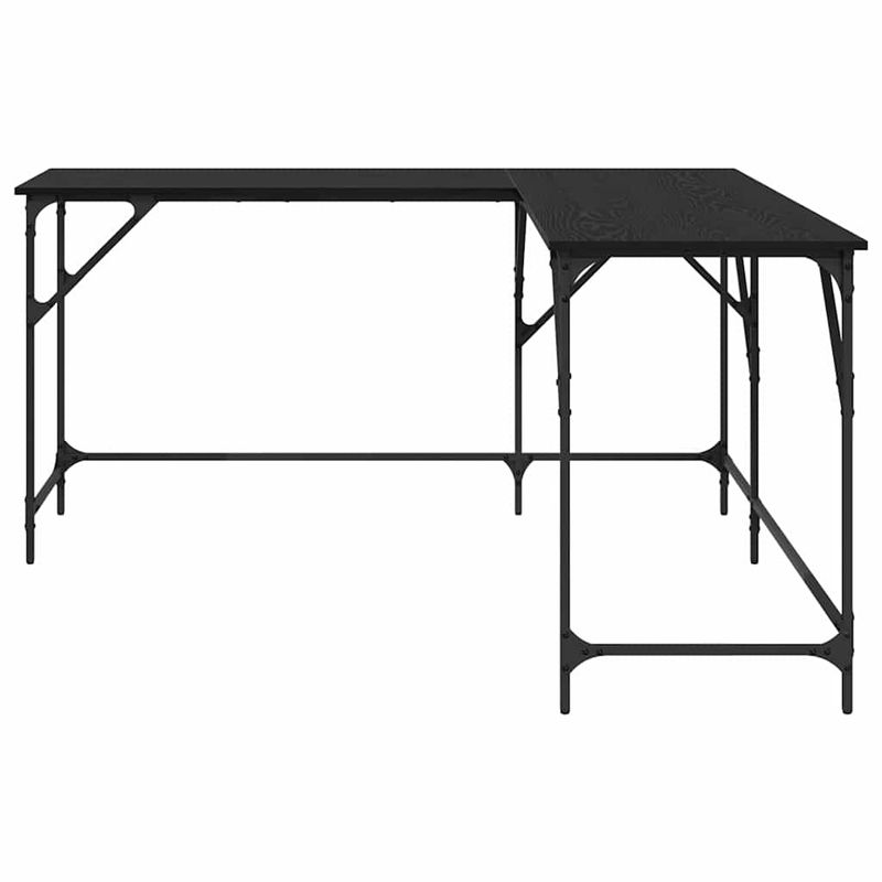 Casa si Gradina - Mobilier - Mese si birouri - Birouri - Birou Stejar Negru 149 x 149 x 75 cm Lemn compozit - Infinity.ro