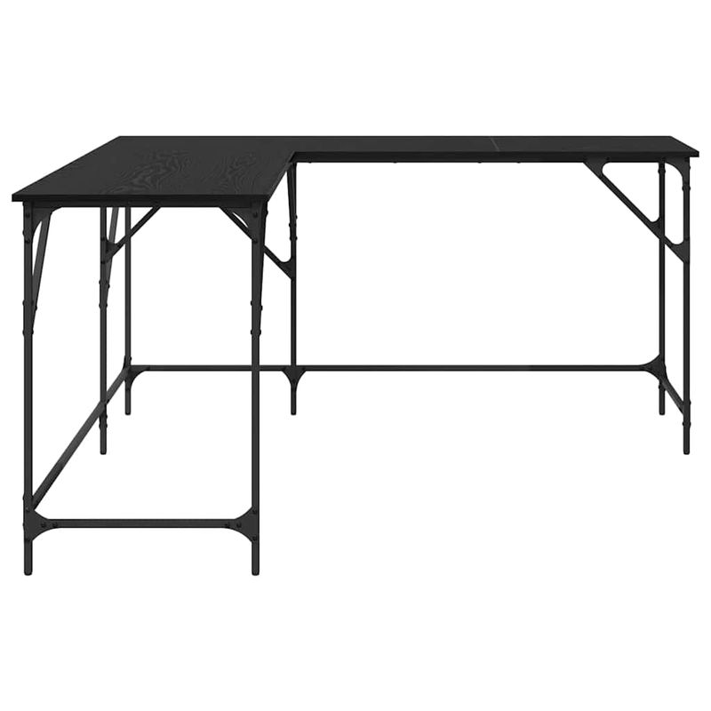 Casa si Gradina - Mobilier - Mese si birouri - Birouri - Birou Stejar Negru 149 x 149 x 75 cm Lemn compozit - Infinity.ro