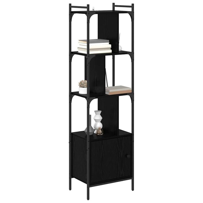 Casa si Gradina - Mobilier - Biblioteci si rafturi - Biblioteci - Biblioteca Stejar Negru 44,5 x 30 x 154,5 cm Lemn compozit - Infinity.ro