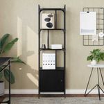 Casa si Gradina - Mobilier - Biblioteci si rafturi - Biblioteci - Biblioteca Stejar Negru 44,5 x 30 x 154,5 cm Lemn compozit - Infinity.ro