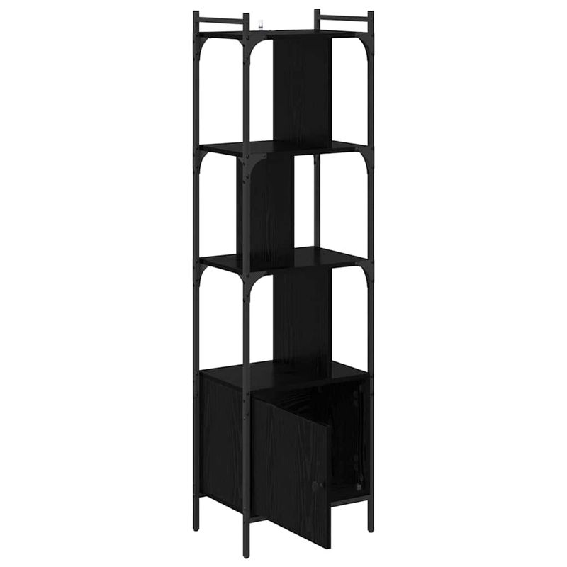 Casa si Gradina - Mobilier - Biblioteci si rafturi - Biblioteci - Biblioteca Stejar Negru 44,5 x 30 x 154,5 cm Lemn compozit - Infinity.ro