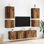 Casa si Gradina - Mobilier - Comode si corpuri - Comode - Dulap TV de perete Lemn Vechi 40,5x30x40cm Lemn compozit - Infinity.ro